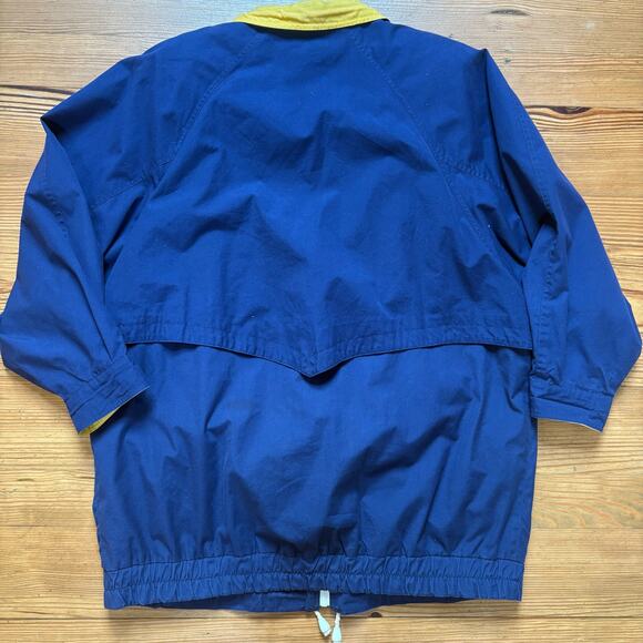BRAEFAIR vintage blue yellow nautical full zip utility jacket SIZE XL - Picture 7 of 7